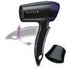 Image de Remington Sèche-Cheveux Pliable [Ultra Compact Léger] On The Go (Puissant 1400W, 2 températures par vitesse, réglage de voltage universel, concentrateur) Sèche-cheveux de voyage D2400