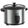 Image de Russell Hobbs Cuiseur de Riz [Grande Capacité] Inox (1,8L, 10 portions, cuillère à riz & Dosette incl., Arrêt & Maintien au Chaud Auto,Idéal aussi pour légumes/poisson etc.,Bol antiadhésif) 19750-56