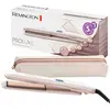 Image de Remington Lisseur Cheveux [Résultat Professionnel longue tenue] PROluxe (Lissage en 1 seul passage, Céramique, Léger, Glisse facile, Ecran LCD, 150-230°C, pochette) Fer à lisser S9100