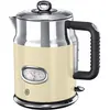 Image de Russell Hobbs Bouilloire Electrique (Design Vintage Premium) Retro Crème (1,7L, 2400W, Ebullition Rapide, Jauge Température Rétro,Marqueurs 1-2-3 tasses,Ecoulement,Couvercle Amovible) 21672-70