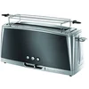Image de Russell Hobbs Grille Pain [Fente longue 2 Toasts/ 1 Tranche baguette] Luna Gris Inox (Fente large, 6 Niveaux de Brunissage, Surélévation, Décongèle, Réchauffe viennoiserie, 1420W) Toaster 23251-56