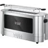Image de Russell Hobbs Grille Pain [Fente longue 2 Toasts/ 1 Tranche baguette] Elegance Acier chromé (Fente large, 6 Niveaux de Brunissage rapide réglables, Surélévation,Décongèle & Réchauffe) Toaster 23380-56