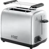 Image de Russell Hobbs Grille Pain [Pour 2 Tranches] Adventure Acier Inox (2 Fentes extra larges,6 Niveaux de Brunissage rapide,Surélévation & contrôle, Décongèle,Réchauffe viennoiserie, 850W) Toaster 24080-56