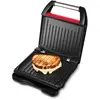 Image de George Foreman Barbecue Grill électrique Multifonction & à panini / sandwich, [Plaques antiadhésives - 3 Portions] Compact Rouge (viande, poisson et légumes, Réduit jusqu'à 42% de graisse) 25030-56