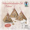 Image de Ursus Natura 17850001F Calendrier de l'Avent avec matériaux pour 24 boîtes Cadeaux 7,7 x 7,7 x 8 cm en Carton Kraft avec pièces perforées et Cordon pour remplir et Offrir