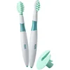 Image de NUK Kit Éducatif D’Hygiène Dentaire | Brosse à Picots Arrondis et Coniques avec Anneau de Sécurité pour Bébé 6+ Mois | 3 Pièces