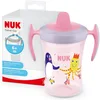 Image de NUK Trainer Cup tasse d'apprentissage | embout souple | antifuite | 6+ mois | 230ml | pingouin (rose)