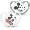Image de NUK Tétine Space | 18-36 mois | Sucettes avec aérations extra-larges | Silicone sans BPA | Disney Mickey Mouse, gris et blanc | 2 unités