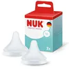 Image de NUK Perfect Match Tétines de biberon | 0 mois et + | Tétines anti-coliques pour biberon | Silicone | Petit | Lot de 2