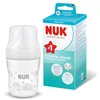 Image de NUK Perfect Match Biberon | 0+ mois | 120 ml | Biberon anti-coliques | Verre | Indicateur de contrôle de température | Arc-en-ciel | Lot de 1