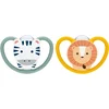 Image de Lot 2 Sucettes Perfect Match Air Zèbre / Lion