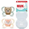 Image de NUK Perfect Match Air Sucettes pour bébé | 0-6 mois | Sucettes orthodontiques favorisant l’aération et prévenant l’irritation | 95% d’acceptation par les bébés** | Renard/Ours | 2 unités