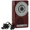 Image de Wittner Taktell® Quartz QM 2 Série 861 - Boîtier plastique rouge rubis - 40-208 battements/minute - 39 positions de tempo - Avec tonalité de chambre la1 = 440 Hz - Pile (9 volts) et écouteurs inclus