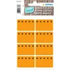 Image de Herma Deep-freeze labels 26 x 40 mm Lum. Orange Ice Crystals 48 pcs - Étiquette autocollante (26 x 40, 48 pièces).