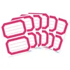 Image de HERMA 5712 Lot de 12 étiquettes autocollantes lignées avec bord rouge neutre, 82 x 55 mm, pour l'école, les enfants, les filles, les garçons, blanches