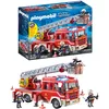 Image de Playmobil 9463 Camion de Pompiers avec échelle pivotante - City Action - avec Trois Personnages, Un véhicule avec échelle télescopique, Module Lumineux et sonore - Intervention de Secours - Dès 4 Ans