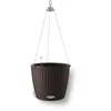 Image de Lechuza   Pot de Fleurs d’Extérieur et d'Intérieur   Cottage Nido   Réserve d'Eau Intégrée   Coloris Moka   Ø 27 x 23 cm