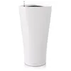 Image de Lechuza   Pot de Fleurs d'Interieur   Premium Delta   Réserve d'Eau Intégrée   Coloris Blanc   30 x 30 x 56 cm
