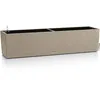 Image de Lechuza   Pot de Fleurs d’Extérieur et d'Intérieur   Stone Balconera   Réserve d'Eau Intégrée   Coloris Beige Sable   79 × 19 × 19 cm