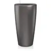 Image de Lechuza   Pot de Fleurs d'Interieur   Premium Rondo   Réserve d'Eau Intégrée   Coloris Anthracite   Ø 40 x 75 cm