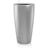 Image de Lechuza   Pot de Fleurs d'Interieur   Premium Rondo   Réserve d'Eau Intégrée   Coloris Argent   Ø 40 x 75 cm