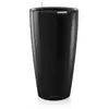 Image de Lechuza   Pot de Fleurs d'Interieur   Premium Rondo   Réserve d'Eau Intégrée   Coloris Noir   Ø 40 x 75 cm