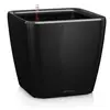 Image de Lechuza   Pot de Fleurs d'Interieur   Premium Quadro Ls   Réserve d'Eau Intégrée   Coloris Noir   35 x 35 x 33 cm