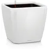 Image de Lechuza   Pot de Fleurs d'Interieur   Premium Quadro Ls   Réserve d'Eau Intégrée   Coloris Blanc   50 x 50 x 47 cm