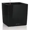 Image de Lechuza Cube Premium 30 Kit Complet, Plastique, Noir Brillant, 30 x 30 x 30 cm