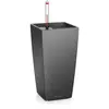 Image de Lechuza Lechuza MA x I-CUBI Pot de Fleurs avec système d'arrosage, Plastique, Anthracite métallisé, 14 x 14 x 26 cm