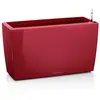 Image de Lechuza   Pot de Fleurs d'Interieur   Premium Cararo   Réserve d'Eau Intégrée   Coloris Rouge Scarlet   75 x 30 x 43 cm