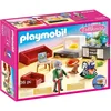 Image de Playmobil Dollhouse Salon, Effets lumière, 4+ Ans, 70207, & Piles AAA Rechargeables Amazon Basics 4 pcs, 850mAh
