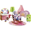 Image de Playmobil 70210 Chambre de bébé - Dollhouse - avec Deux Personnages, lit bébé, Table à Langer, Lampe sur Pied, Fauteuil à Bascule et des Accessoires - pour aménager la Grande Maison - Dès 4 Ans
