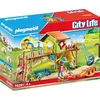 Image de Playmobil 70281 Parc de Jeux et Enfants - avec Quatre Personnages, Un Jeu d’Escalade, Un Toboggan, Une balançoire à Pneu, Un Mur d’Escalade et des Accessoires - Univers Loisirs City Life - Dès 4 Ans