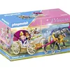 Image de Playmobil 70449 Calèche et Couple Royal - avec Trois Personnages, Un calèche, Un Panier de Pique-Nique, Un Bouquet de Fleurs et des Accessoires - Univers Princess Magic - Dès 4 Ans