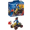 Image de Playmobil 71039 Pilote et Quad - Stuntshow - Les quads - Tout Terrain Univers des Sports mécaniques - Les cascadeurs - Jouet de Course - Dès 4 Ans