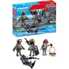 Image de Playmobil 71146 Equipe des Forces spéciales avec Bandit - City Action -avec Trois Membres des Forces spéciales et Une criminelle, Un Bouclier, des Casques d’interventions, des Pistolets - Dès 5 Ans