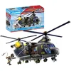 Image de Playmobil 71149 Hélicoptère de Transport des Forces spéciales - City Action - avec Deux Personnages et Un hélicoptère & 71146 Equipe des Forces spéciales avec Bandit - City Action