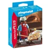 Image de PLAYMOBIL Figurines Spécial Plus Set Chef de Pizza - Jouet Enfant avec Cuisine et Accessoires de Pizza, 71161