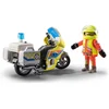 Image de Playmobil Motocyclette D´urgence Avec Feu Intermittent