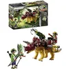 Image de Playmobil 71262 Tricératops et Soldats - Dino Rise - avec Deux Personnages, Un Dinosaure avec Armure Amovible et Un Canon avec grappin - Histoire & Imaginaire - Dès 5 Ans