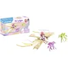 Image de Playmobil 71363 Princesse et poulains ailés, Comprend Une Princesse, Son Deltaplane, Deux poulains ailés et des Accessoires, Gamme Princess Magic pour Enfants dès 4 Ans