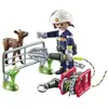 Image de Playmobil Jeu De Construction Sauvetage D'animaux Par Des Pompiers