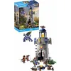 Image de Playmobil 71483 Tourelle des Chevaliers de Novelmore avec Dragon - Les Chevaliers défendent Leur Royaume Novelmore - avec 1 Animal et 3 Personnages - Jouet Univers médiéval et Historique. Dès 4 Ans