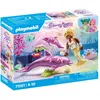 Image de Playmobil 71501 Sirène avec Dauphins - Princess Magic - Comprend Un Personnage, Deux Dauphins et des Coquillages Qui se fixent sur la Baignoire Ainsi qu'un décor - Dès 4 Ans