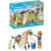 Image de Playmobil 71639 Ellie avec Cheval - Horses of Waterfall - Comprenant des Accessoires créatifs pour Le Cheval et Deux Bracelets en Silicone - Dès 5 Ans