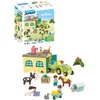 Image de Playmobil 71656 Junior : Ferme avec Tracteur et Animaux - Jouet fabriqué à partir de matière d'origine végétale - Dès 12 Mois