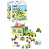 Image de Playmobil 123 Aventure à La Ferme Avec Remorque De Tracteur Et Jeu De Construction D'animaux