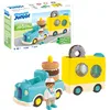 Image de Playmobil 71702 Junior : Camion de Donuts - avec remorque et 4 Beignets - Jouet fabriqué à partir de matière d'origine végétale - Dès 12 Mois
