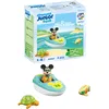 Image de Playmobil 71707 Junior & Disney : Mickey avec Bateau - Comprend Mickey, Un Bateau, Une Tortue et Un Poisson - Jouet fabriqué à partir de matières d'origine végétale - Dès 18 Mois